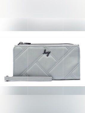 Lug Arabesque Ultra X RFID Zip Wallet in Cloud Grey